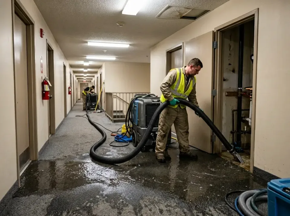 multi-unit-apartment-hallway-f-005 — frequently asked questions, Emergency Burst Pipe Water Extraction & Removal in Centerto…